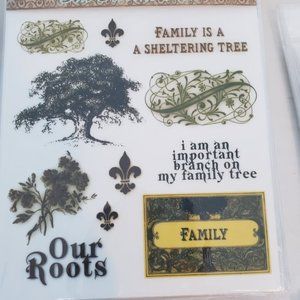 Family Tree Robin's Nest Transfer Stickers